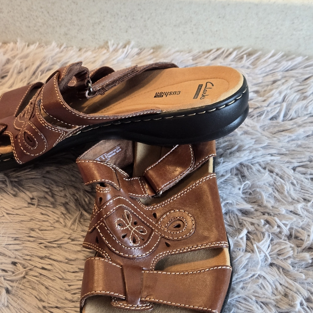 Clark Collection Soft Cusion Leisa Higley Sandals Size 12 - Picture 9 of 14